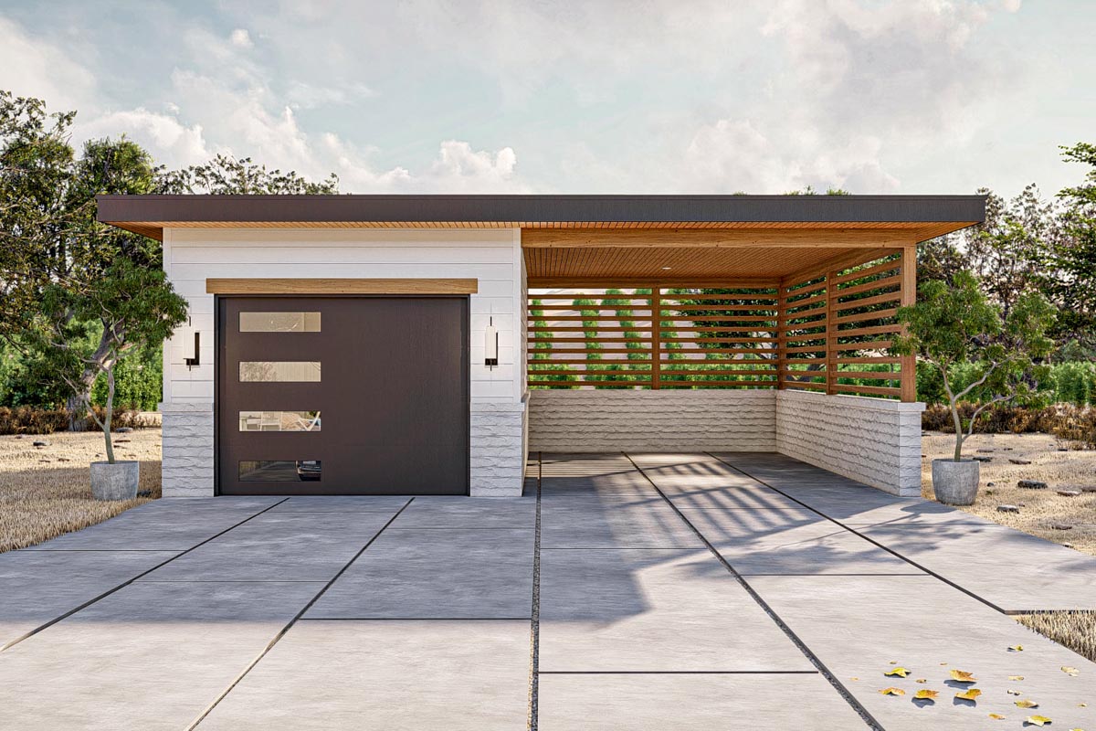 ავტოფარეხის აზომვის ნახაზი / Garage Drawing